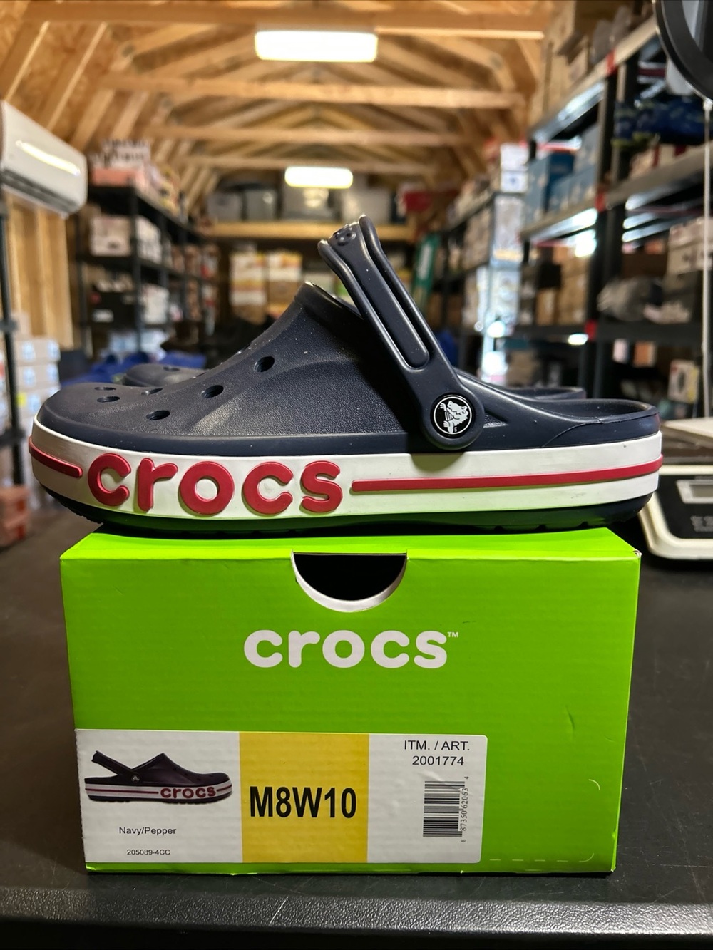 Crocs Classic Unisex Sandals Navy/Pepper Size M8 W10